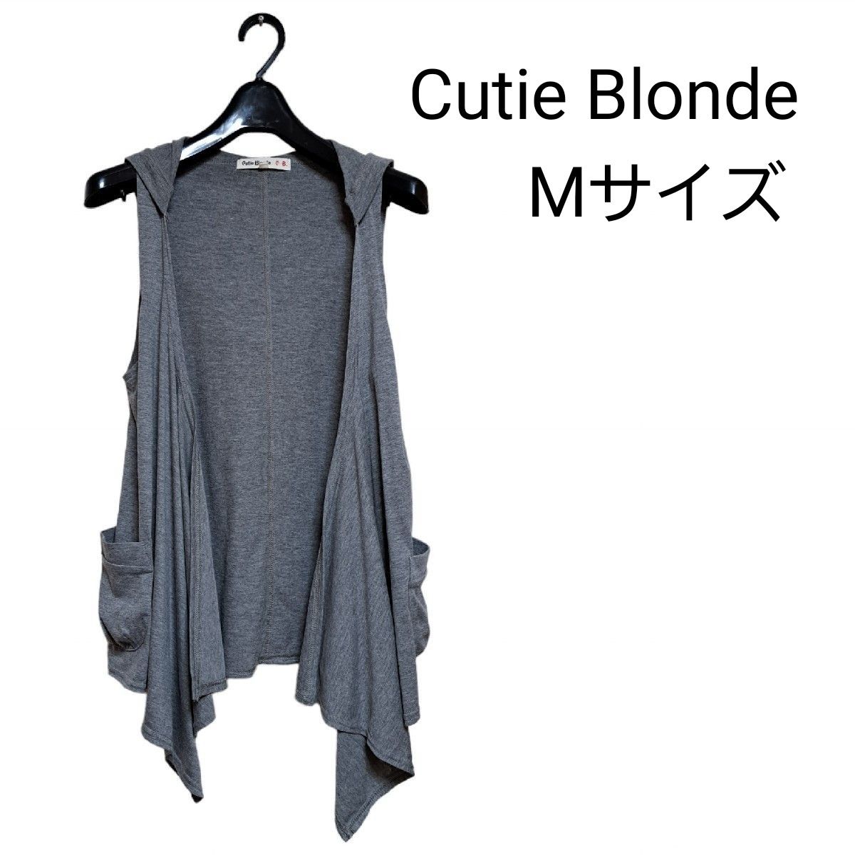 【Cutie Blonde】 トップス ベスト ノースリーブ グレー Mサイズ