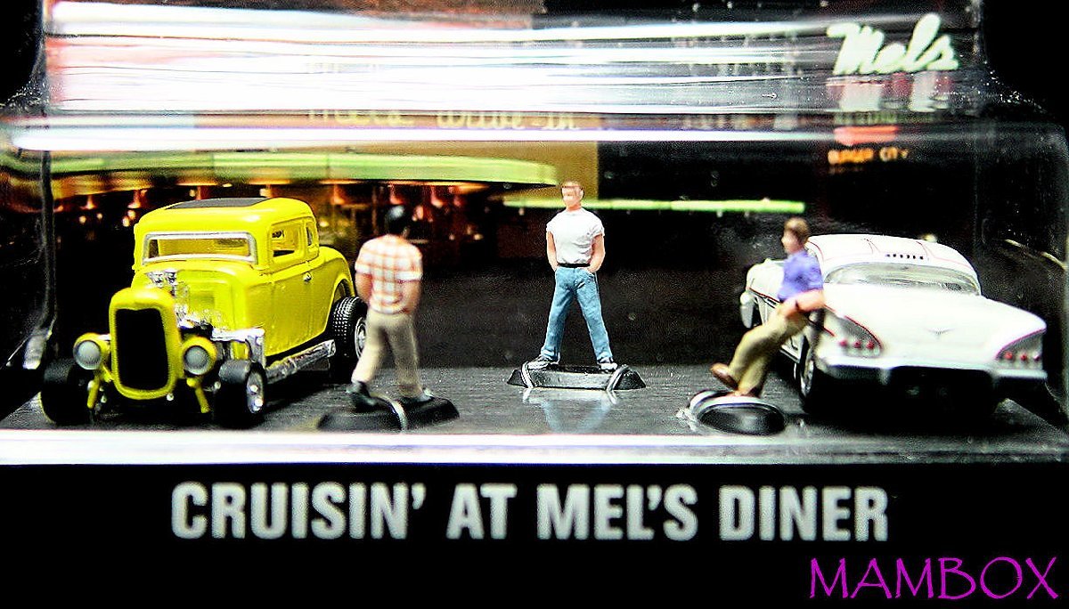 222-05 アメリカングラフィティ CRUISIN AT MELS DINER ジオラマセット_画像5