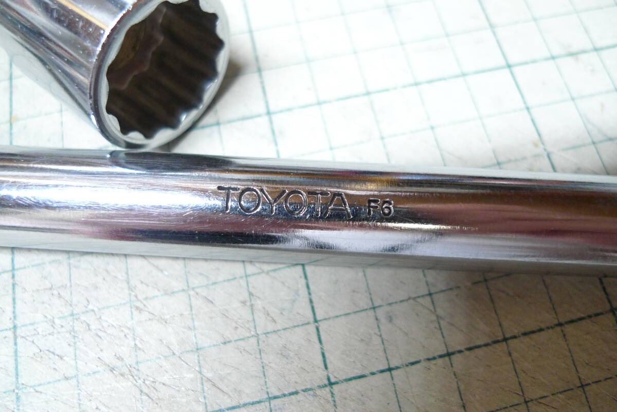 TOYOTA Toyota stamp 1/2 12.7sq spinner handle secondhand goods KTC B30-21 12 angle socket extra secondhand goods 