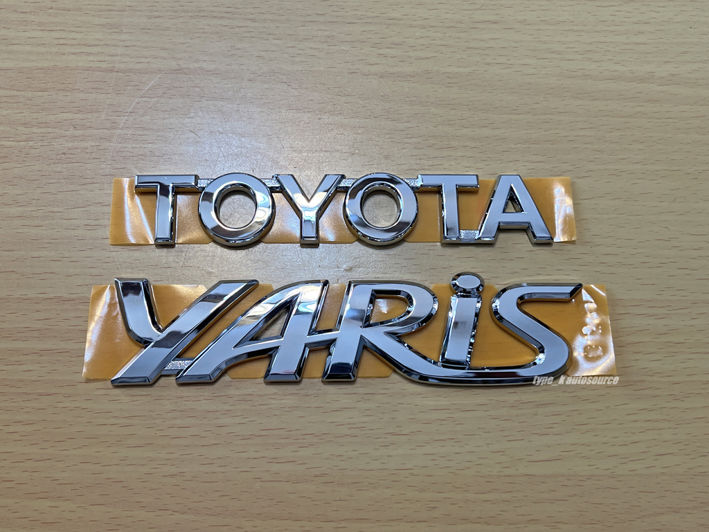 USトヨタ純正 07-11 TOYOTA YARIS ヤリス ハッチバック リア エンブレム セット USDM北米JDM VITZ ヴィッツ NCP90系_画像2