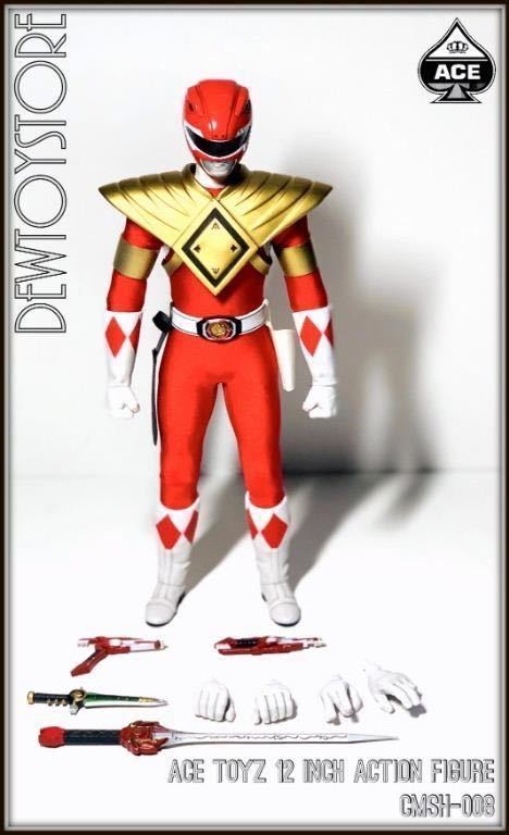 ACE TOYs 1/6 Power Ranger GOLDEN RED HERO вскрыть товар Kyouryuu Sentai ZyuRanger arm dotilano Ranger 