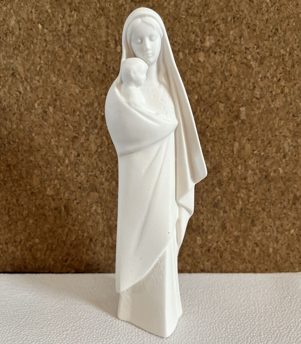 マリア像 聖母 石膏 18cmの画像1
