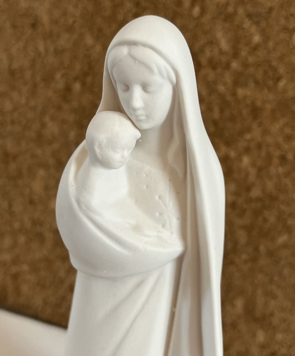 マリア像 聖母 石膏 18cmの画像5