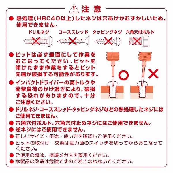 アネックス/ANEX なめたネジはずしビット M3.5～5ネジ用 段付タイプ ANHD-290_画像4