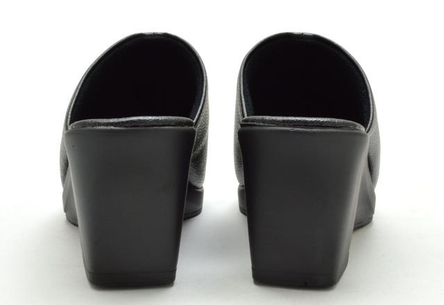 新品 レディースサンダル 550 黒 L寸 レディースヘップ 厚底サンダル ウエッジソール ヘップサンダル ヘップ 厚底靴 日本製 婦人靴 靴_画像3
