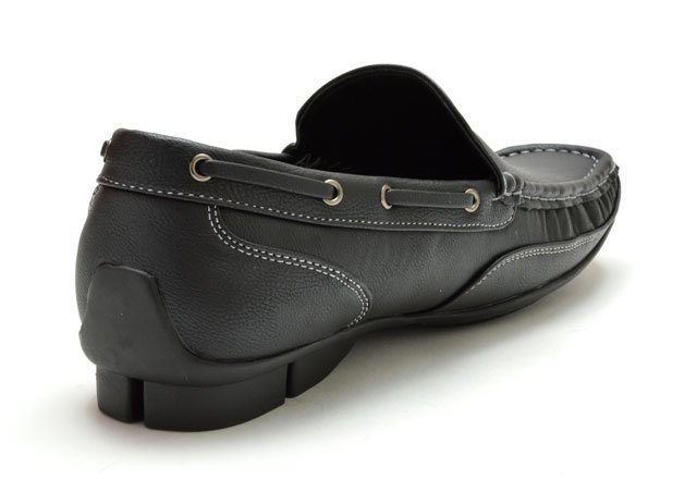 新品 ウィルソン 8801 黒 26.5cm メンズスリッポンシューズ メンズデッキシューズ ドライビングシューズ モカシン 紳士靴 軽量 Wilson 靴_画像3