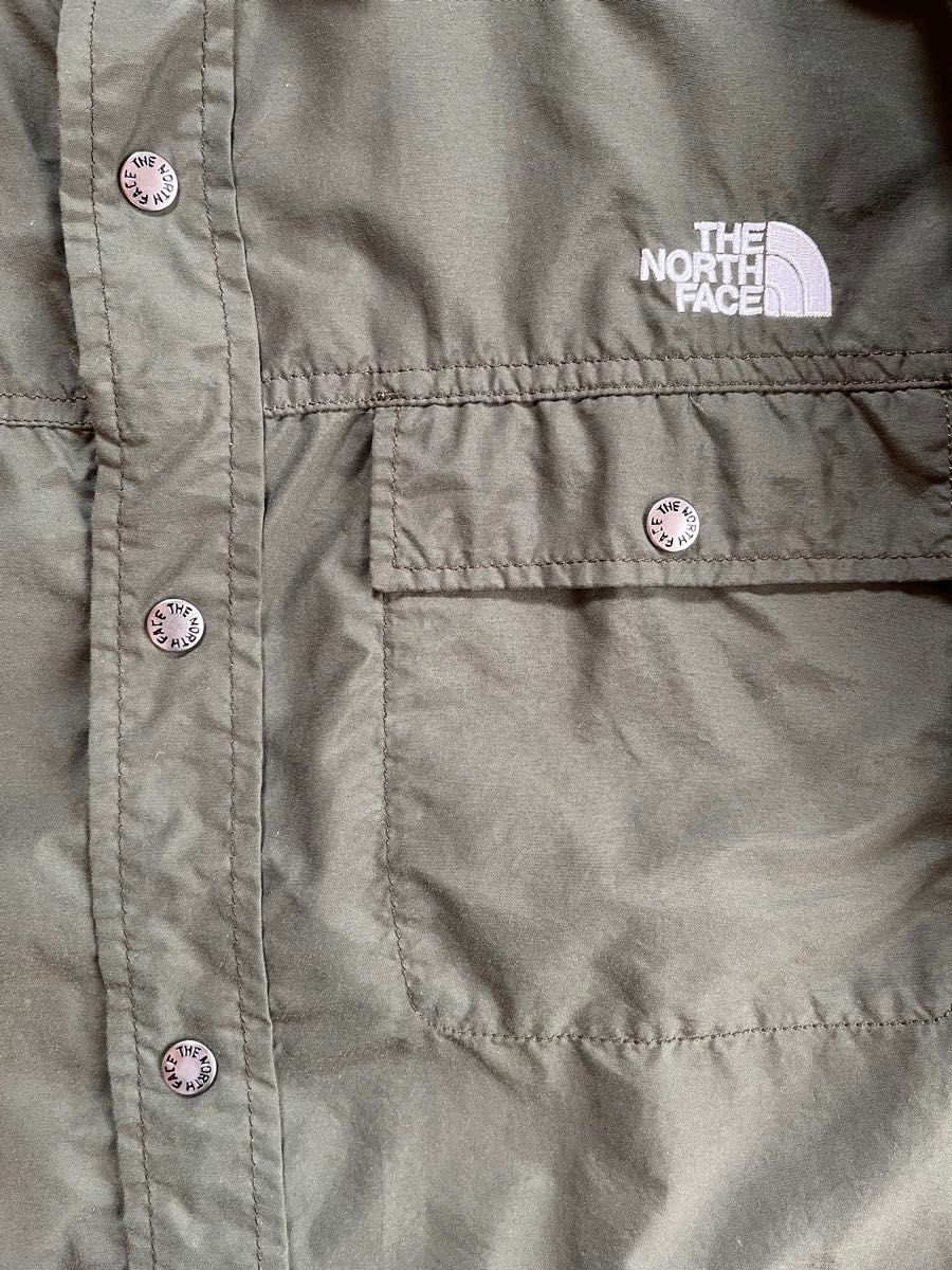 THE NORTH FACE ノースフェイス 長袖シャツ　M カーキ　