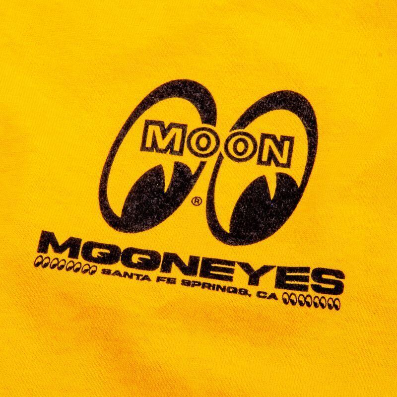 Mサイズ 送料込み ゴールド gold 黄色 yellow イエロー Glowing MOONEYES Tシャツ ムーンアイズ グローイング_画像2