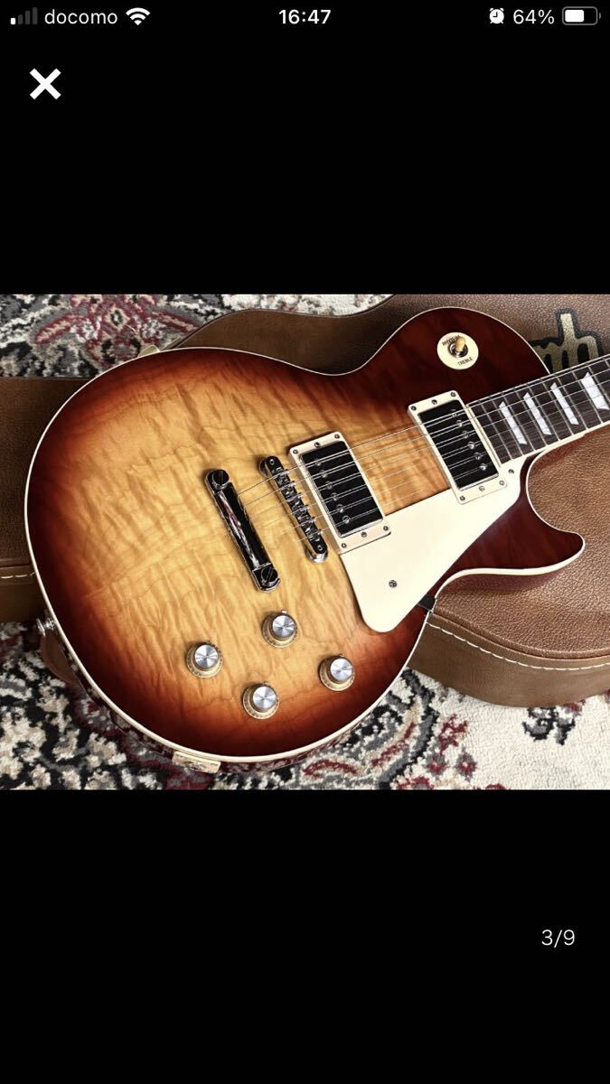 新品未使用　Gibson Les Paul Standerd 60s AAA Fgured Top Borbon Burst_画像3