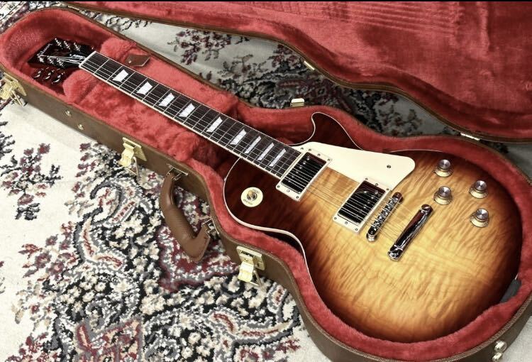 新品未使用★Gibson Les Paul Standard '60s AAA Figured Top Bourbon Burst 2023★最高グレードAAAのバリ虎杢目★指板真っ黒超優良個体！の画像2