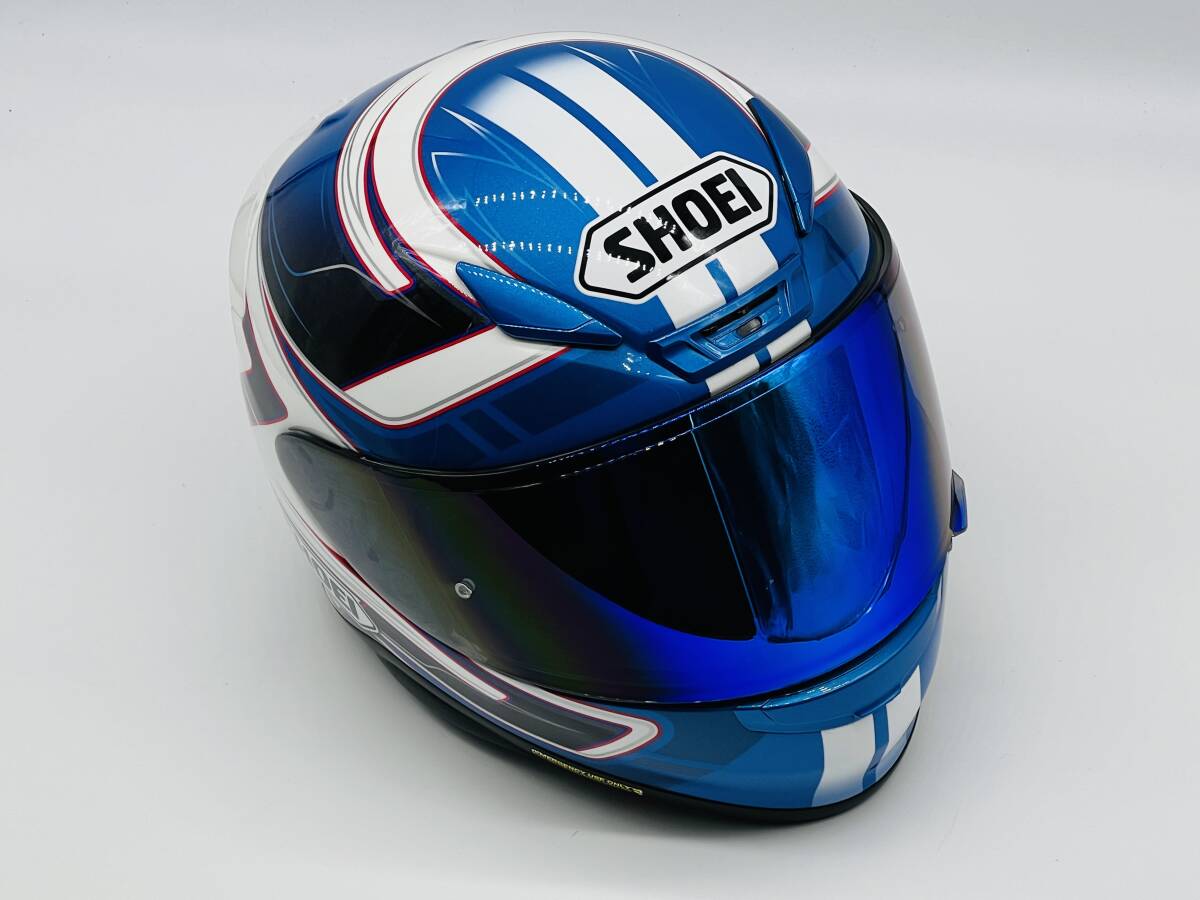 SHOEI ショウエイ Z-7 VALKYRIE ゼット-セブン ヴァルキリー Z7 BLUE/WHITE フルフェイスヘルメット Lサイズ_画像1