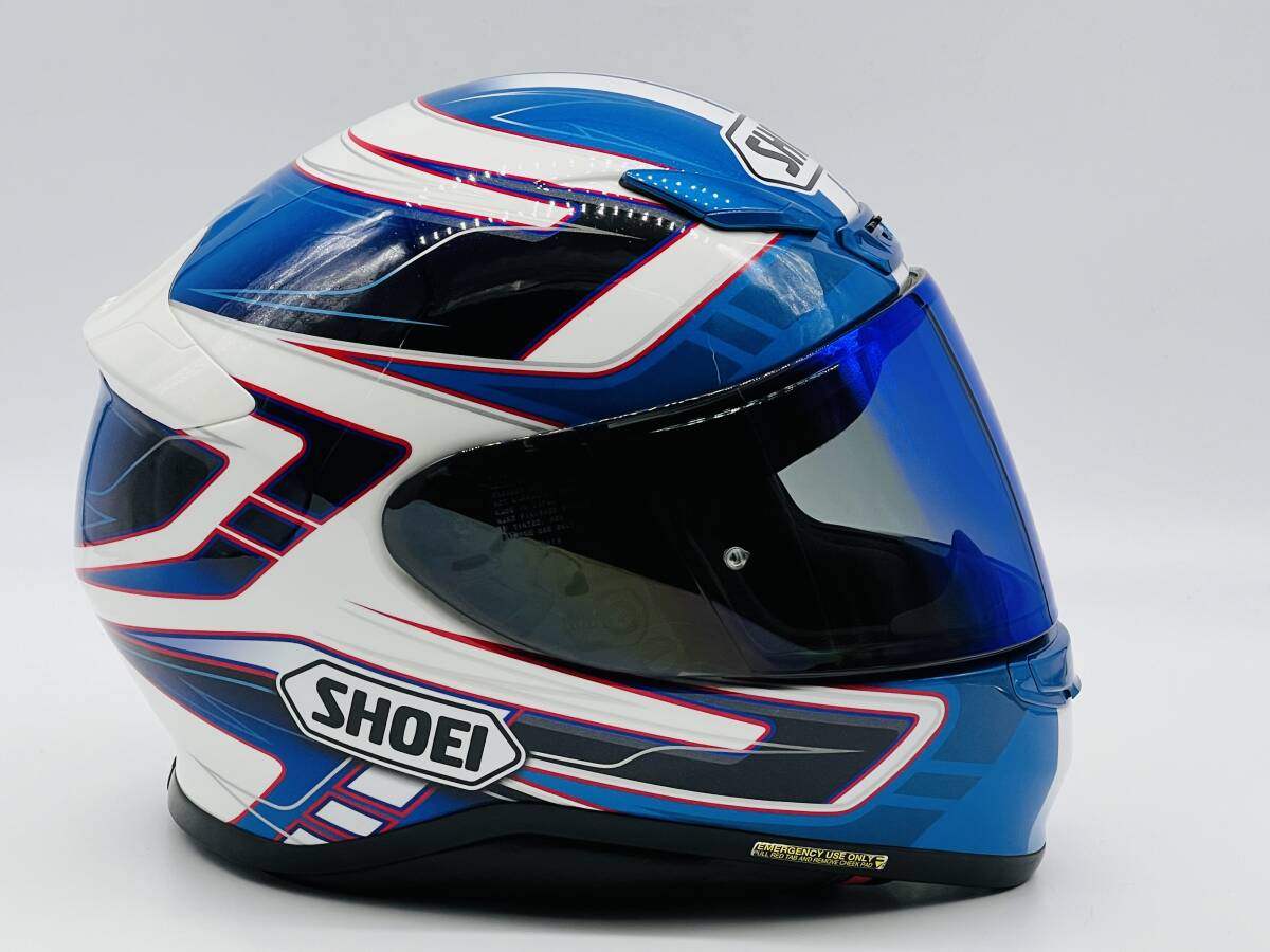 SHOEI ショウエイ Z-7 VALKYRIE ゼット-セブン ヴァルキリー Z7 BLUE/WHITE フルフェイスヘルメット Lサイズ_画像8