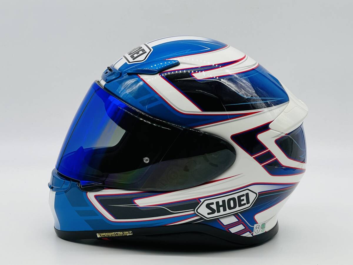 SHOEI ショウエイ Z-7 VALKYRIE ゼット-セブン ヴァルキリー Z7 BLUE/WHITE フルフェイスヘルメット Lサイズ_画像6