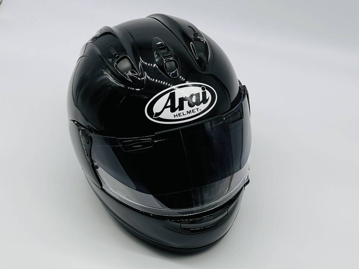 Arai アライ RX-7X GLASS BLACK グラスブラック RX7X フルフェイス ヘルメット Mサイズ_画像1