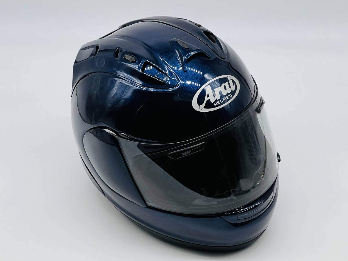 Arai アライ RX-7 RV グラスブルー RX7 RR5 GLASS BLUE フルフェイスヘルメット Lサイズ_画像1