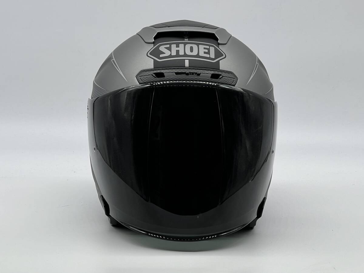 SHOEI ショウエイ J-FORCE IV MODERNO ジェイ-フォース フォー モデルノ J-FORCE4 GREY/BLACK ジェットヘルメット Sサイズ_画像3