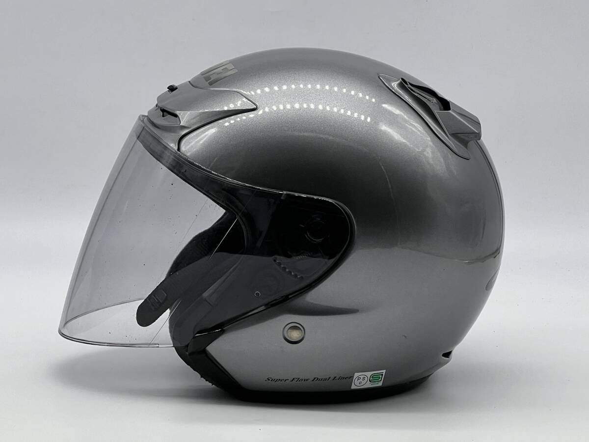 SHOEI ショウエイ J-FORCE II ジェイ-フォース ツー J-FORCE2 ディープシルバー ジェットヘルメット XLサイズの画像8