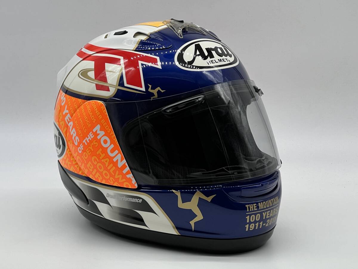 Arai アライ RX-7 RR5 IOMTT 2011・マン島TT 100th フルフェイスヘルメット Sサイズ_画像2