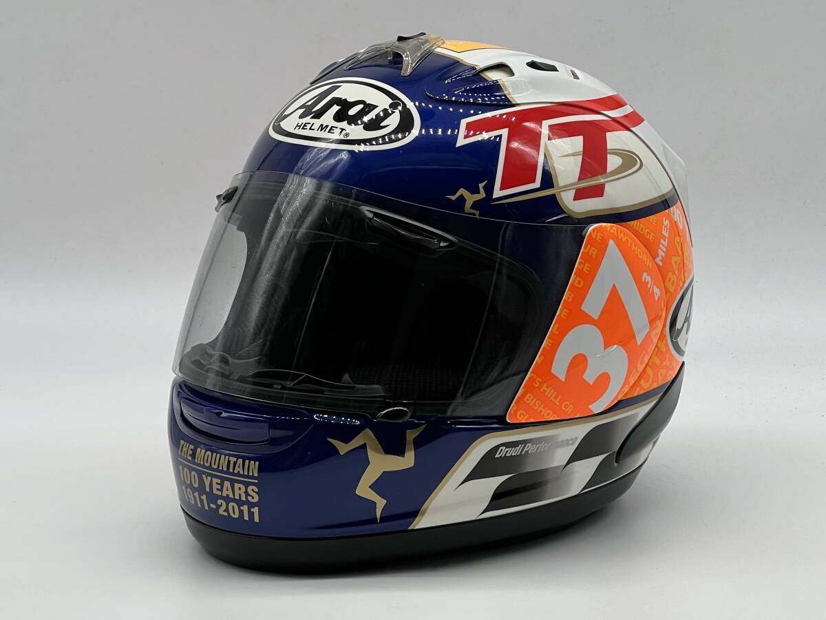 Arai アライ RX-7 RR5 IOMTT 2011・マン島TT 100th フルフェイスヘルメット Sサイズ_画像4