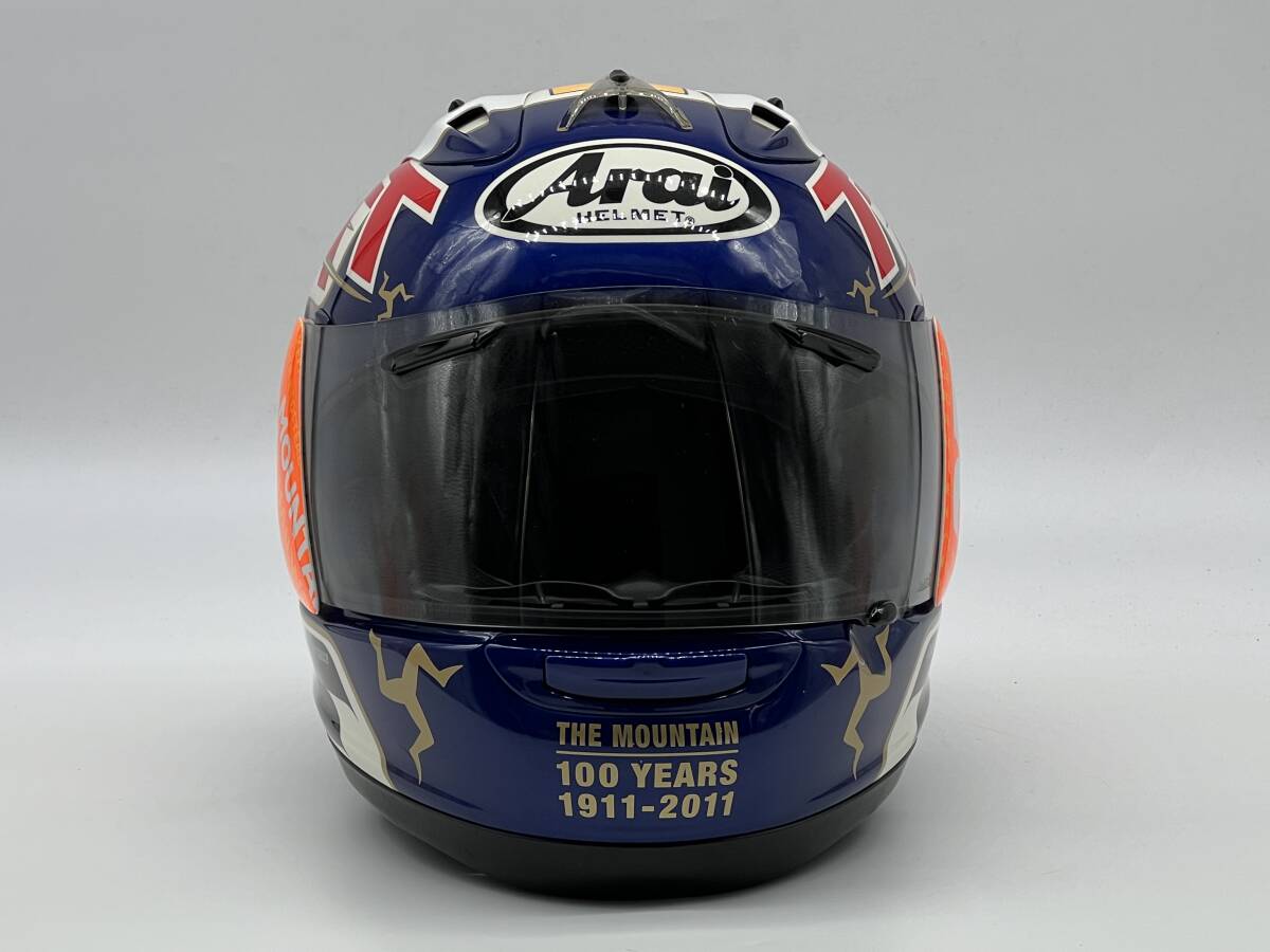 Arai アライ RX-7 RR5 IOMTT 2011・マン島TT 100th フルフェイスヘルメット Sサイズ_画像3