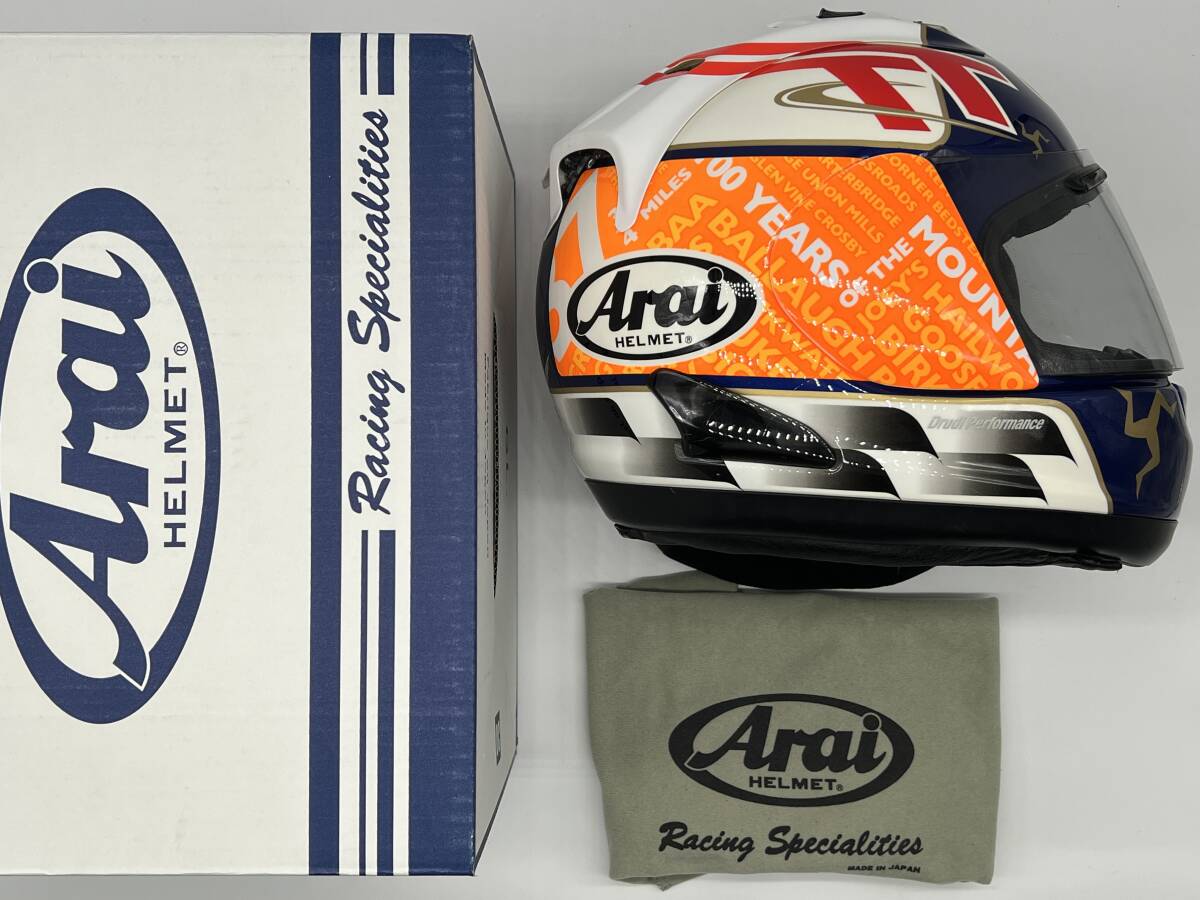 Arai アライ RX-7 RR5 IOMTT 2011・マン島TT 100th フルフェイスヘルメット Sサイズ_画像1