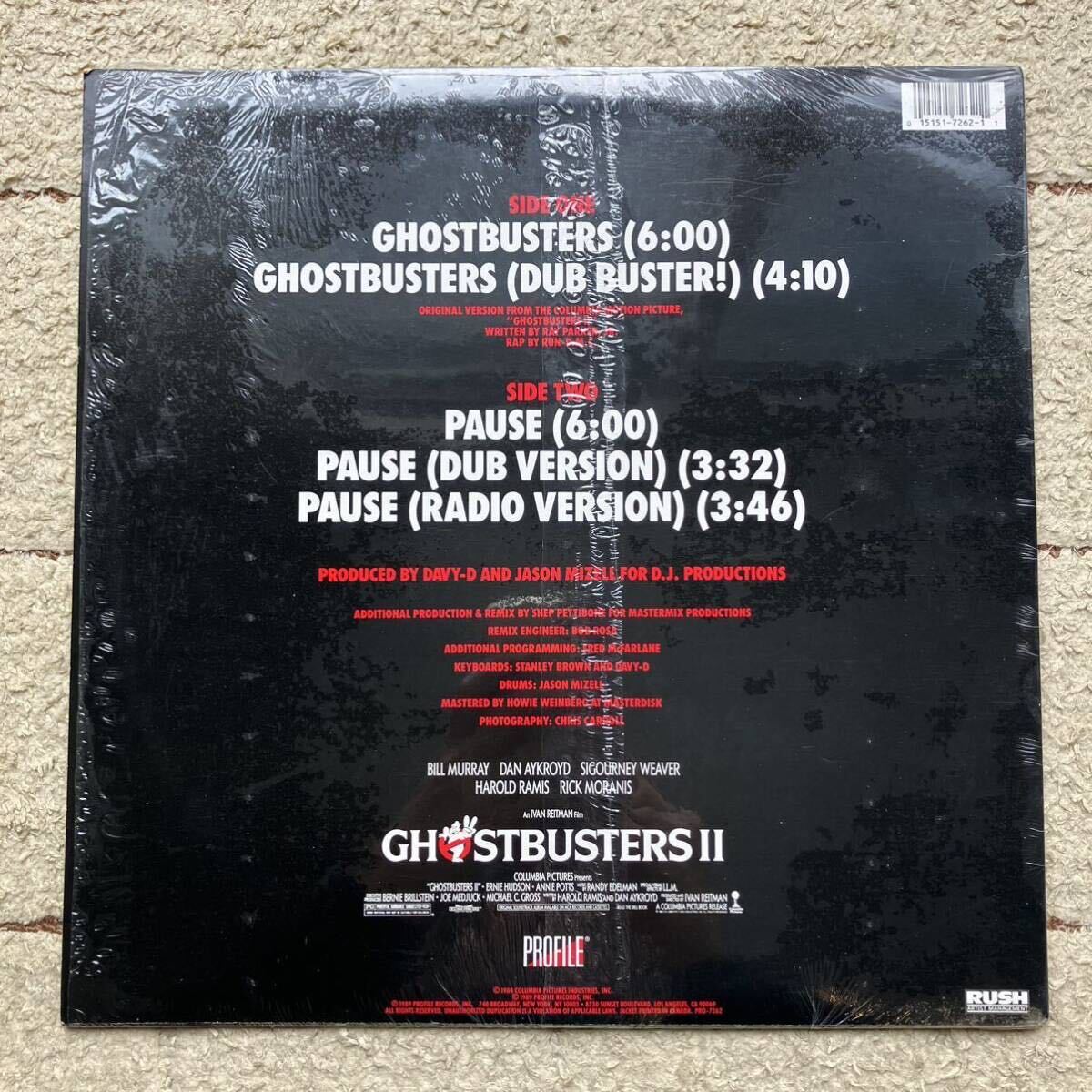 US ORIGI◆シュリンク付き◆12INCH◆Run DMC「Ghostbusters(ゴーストバスターズ)」◆1989年 PRO-7262◆Hip Hop, Stage & Screen LP_画像2