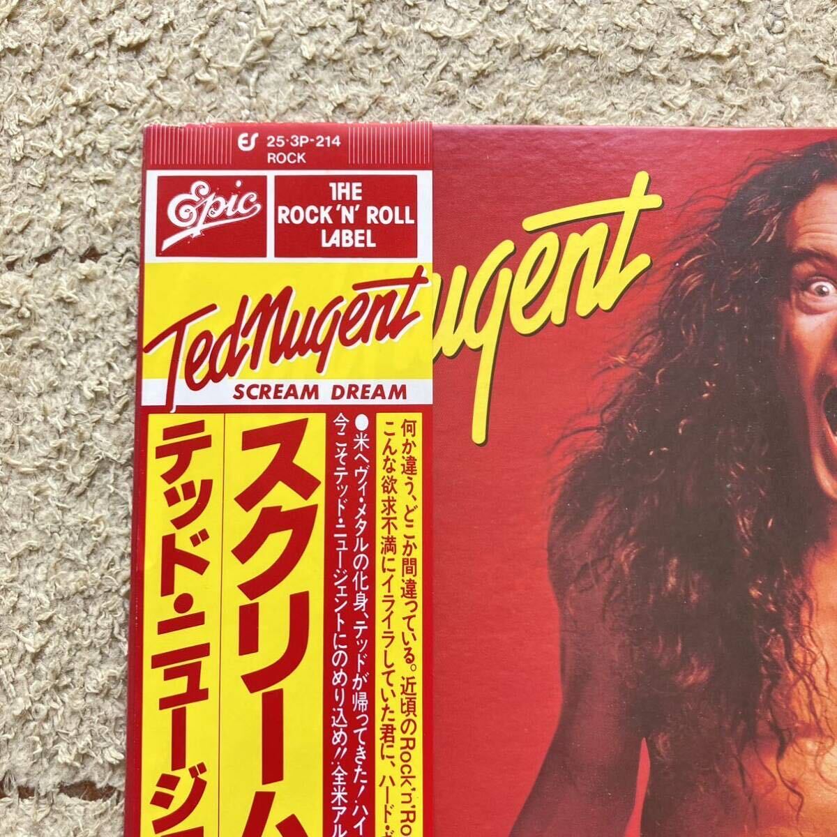 帯付き◆MAT1◆LP◆TED NUGENT(テッド・ニュージェント)「Scream Dream(スクリーム・ドリーム)」◆1980年 25-3P-214◆HARD ROCK HEAVYMETAL_画像2