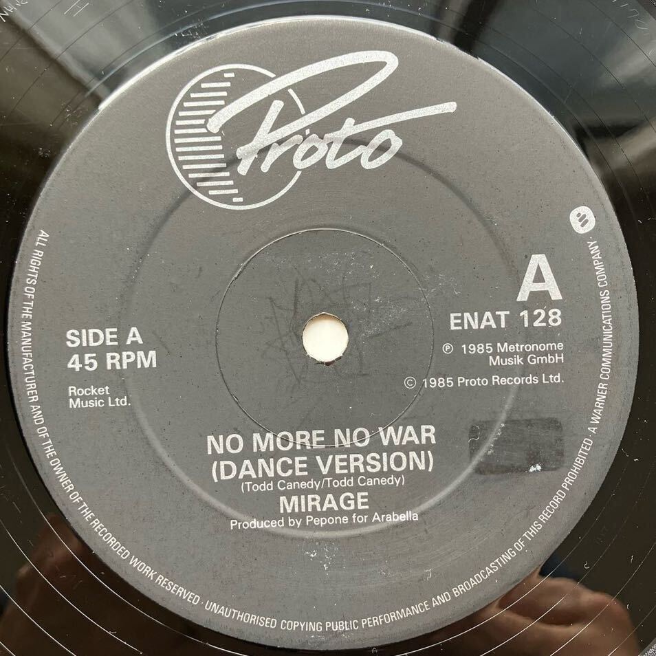 UK ORIGI◆12inch◆Mirage(ミラージュ)「No More No War」◆1985年 ENA(T) 128◆Euro-Disco Italo ユーロ イタロ ディスコ 45 RPM LPOBI_画像4