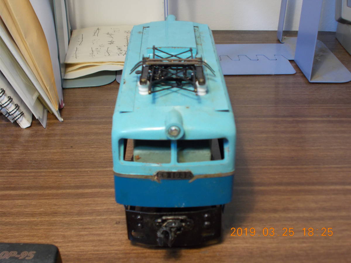 O gauge electric locomotive Showa era 34 year operation goods 