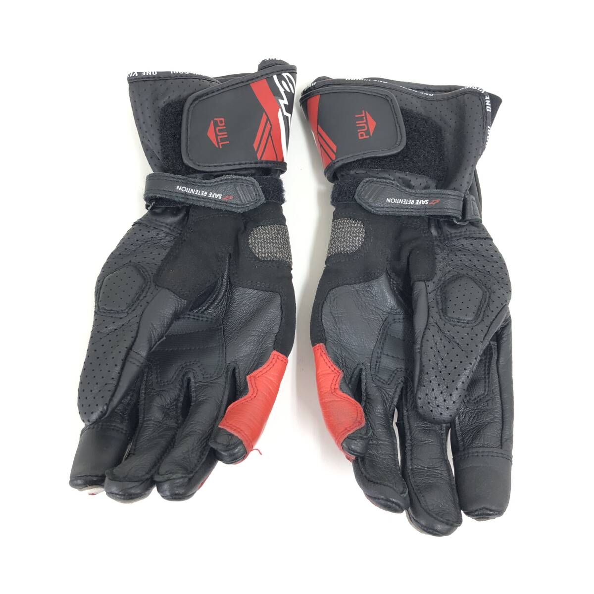 【美品】 alpinestars　アルパインスターズ　SP-8 V3 AIR GLOVE 　ブラック/ホワイト/レッド　Mサイズ_画像4