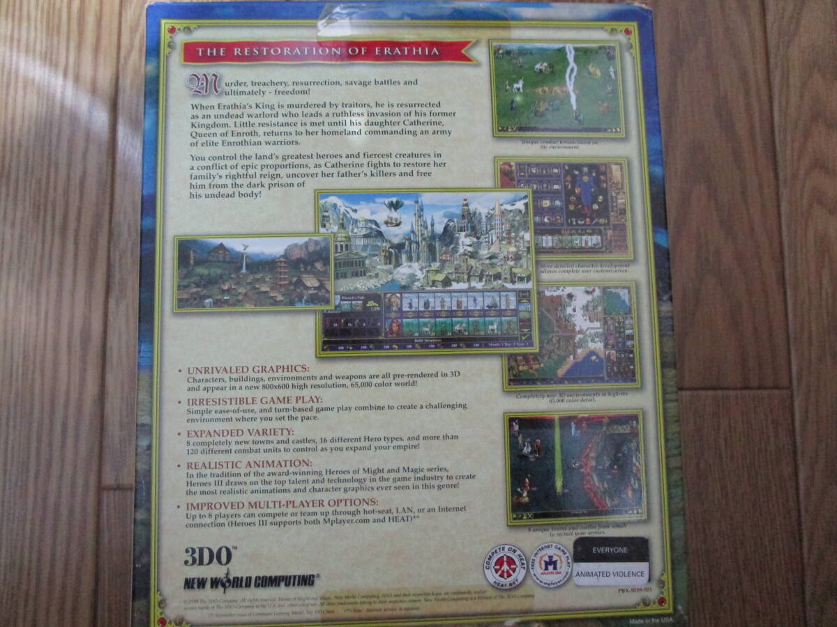 Heroes of Might and Magic 3 英語版 3DO/New World Computing Windows95/98版 中古_画像3