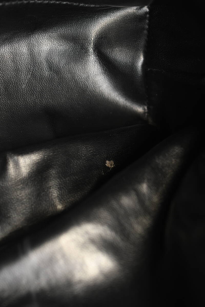 CHANEL シャネル トリプルココ チェーン ショルダーバッグ 巾着 キャビアスキン ブラック ゴールド金具 ポーチ付き レディース （250）の画像8