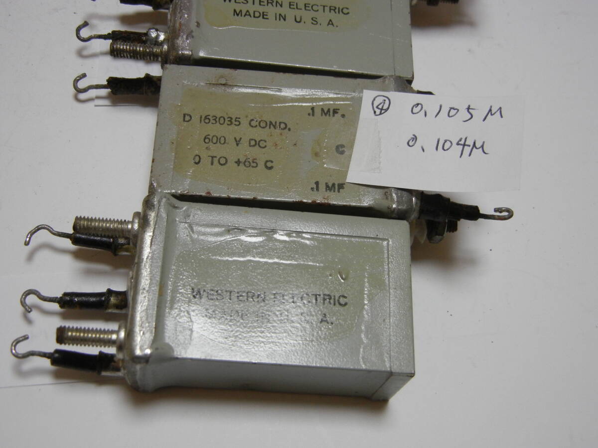 western Electric　D１６３０３５Ｃｏｎｄ　１，５ＭＦーｃ－１，５ＭＦ　４個_画像5