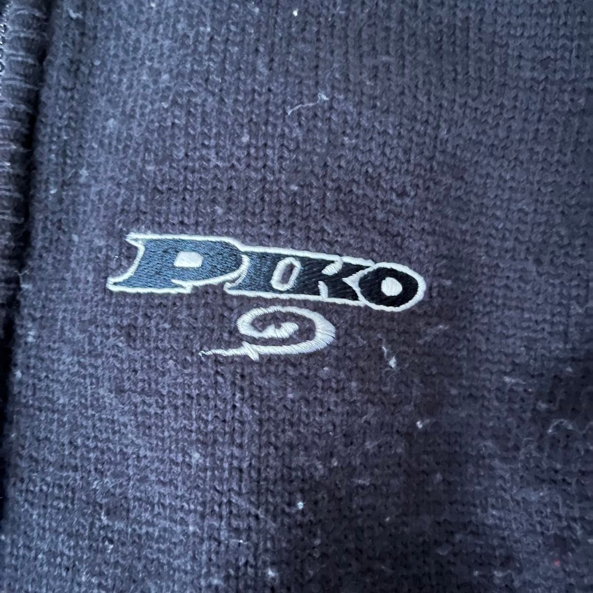 90s/PIKO/ パーカー ジップアップ ネイビー系 スウェットパーカー あいみょん Y2K