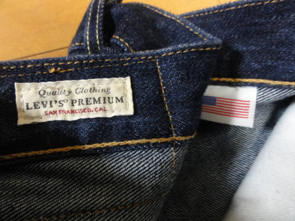 USA製！美品！！ Levi's リーバイス プレミアム501 革パッチ 希少 ビッグE！ オリジナルストレート ジーンズ W32いかがですか！！_画像4