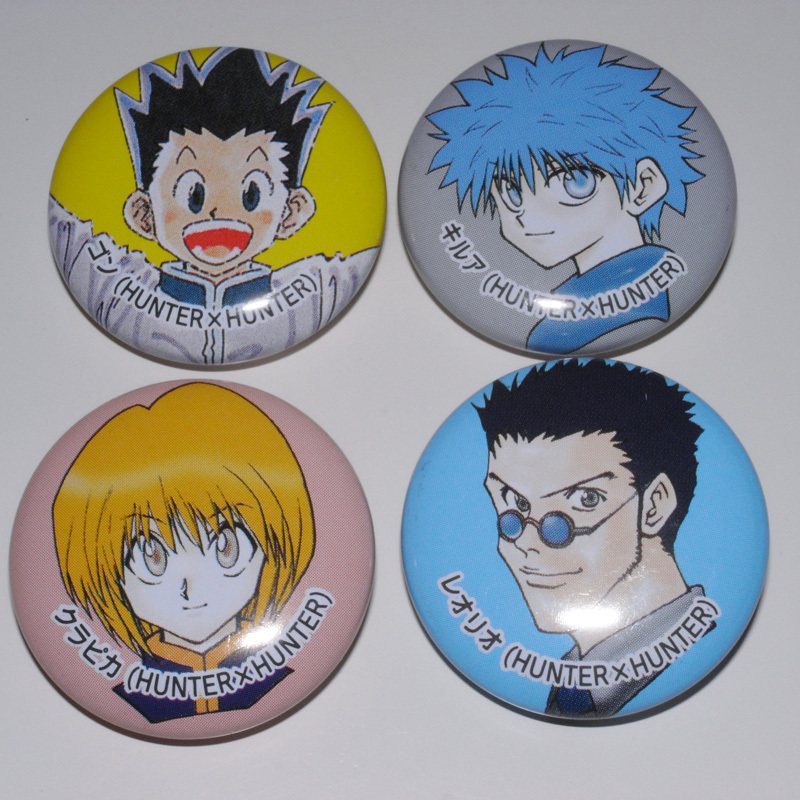 HUNTER×HUNTER 非売品缶バッジ全4種 ゴン キルア クラピカ HUNTER×HUNTER 非売品缶バッジ全4種 ゴン キルア クラピカ