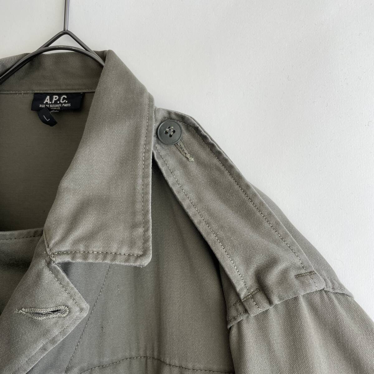 【希少レア/初期モデル】A.P.C. size/M (i) 90s フランス製 アーペーセー F2 JACKET ジャケット フレンチミリタリー ビンテージ 古着_画像5