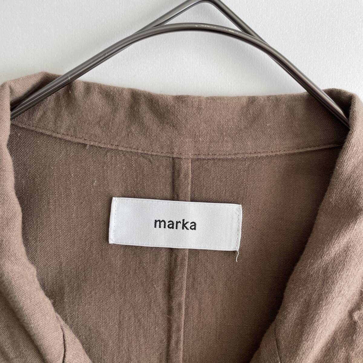 marka -SHIRT COAT- size/2 (te) весна лето ma-ka рубашка пальто длинный рукав springs over хлопок внешний магазин следы lie Work 