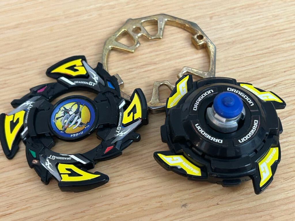 希少品 レア TAKARA 旧 爆転シュート ベイブレード ドラグーンGT ブラックバージョン (アドバンスドスターターセット) beyblade 初代 HMSの画像1