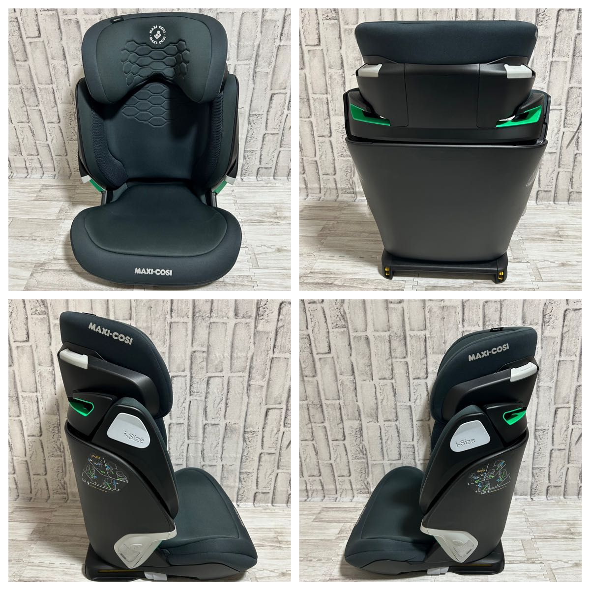 【極美品】マキシコシ コア プロ アイサイズ  ISOFIX シートベルト固定