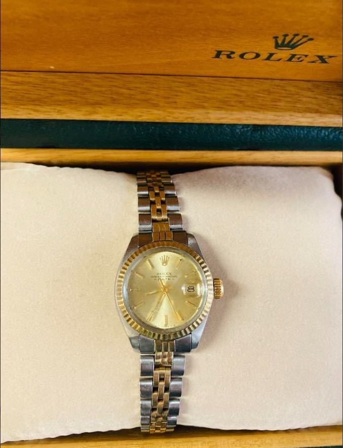 ROLEX ロレックス デイトジャスト シャンパン ゴールド 腕時計の画像1