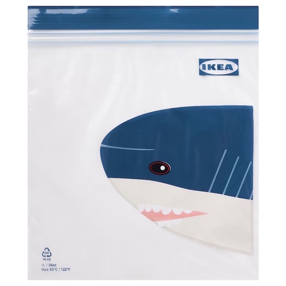 イケア　IKEA イースタード　フリーザーバッグ　くま　サメ　4箱　箱のまま