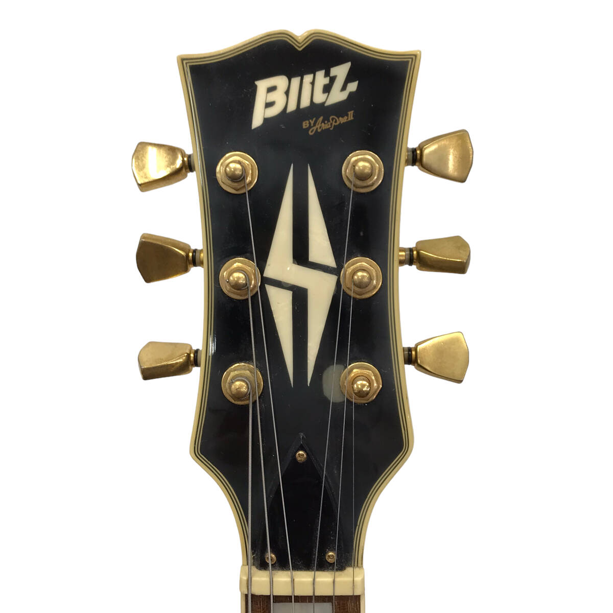 24K099 7 Blitz by Aria Pro II ブリッツ アリアプロ2 レスポールタイプ エレキギター ハードケース付き 中古 の画像5