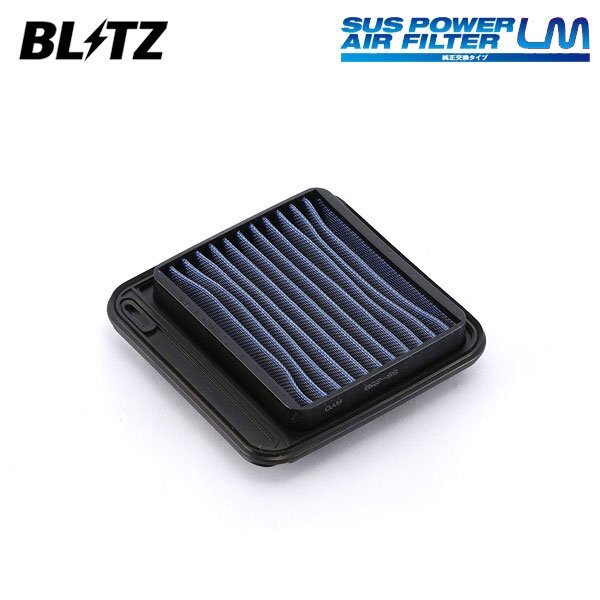 BLITZ ブリッツ サスパワー エアフィルター LM SS-25B ワゴンR MH23S H20.9～H24.9 K6A ターボ 59528の画像1