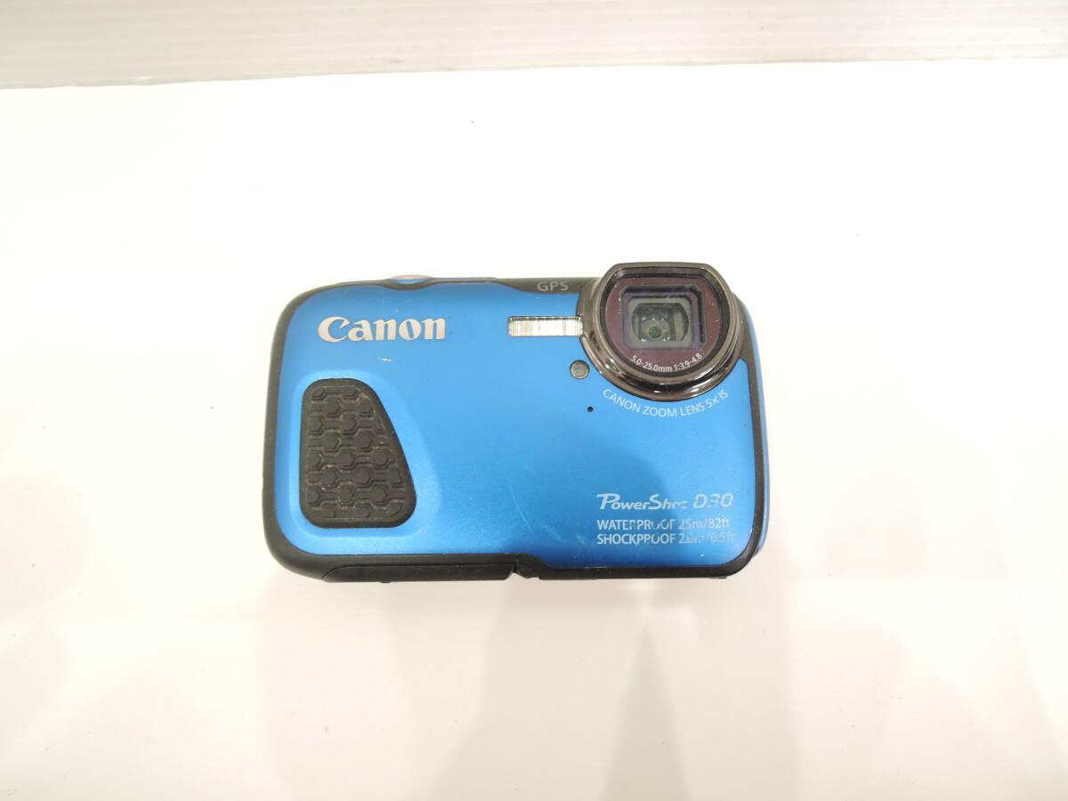 Canon Power Shot D30 デジタルカメラ デジカメ ブルー 起動確認済み　A3171_画像1