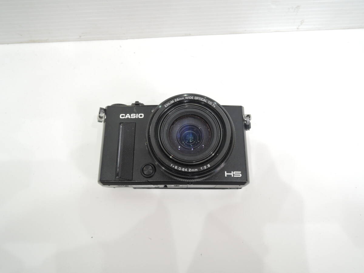 CASIO　HS ブラック カシオ コンパクトデジタルカメラ　通電ジャンク　A3236