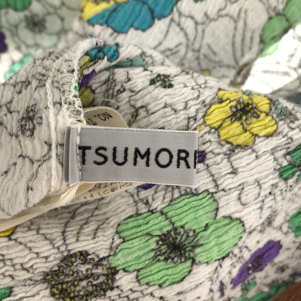 ツモリチサト 日本製 花柄 長袖 コットンシャツ 2 ホワイト系 TSUMORI CHISATO レディース 240315_ツモリチサト 日本製 花柄 長袖 詳細4