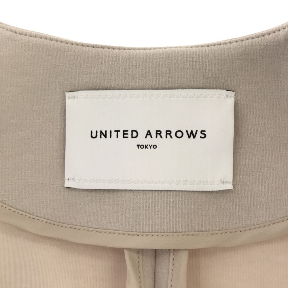 ユナイテッドアローズ 長袖 ノーカラージャケット ベージュ系 UNITED ARROWS レディース 240323_画像7