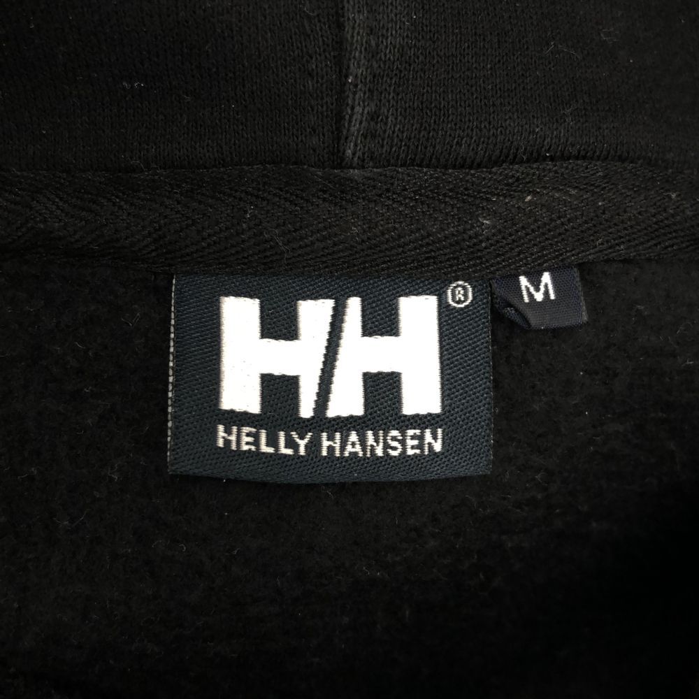 ヘリーハンセン ロゴ刺繍 長袖 スウェットパーカー M ブラック HELLY HANSEN プルオーバー トレーナー メンズ 240323_画像7
