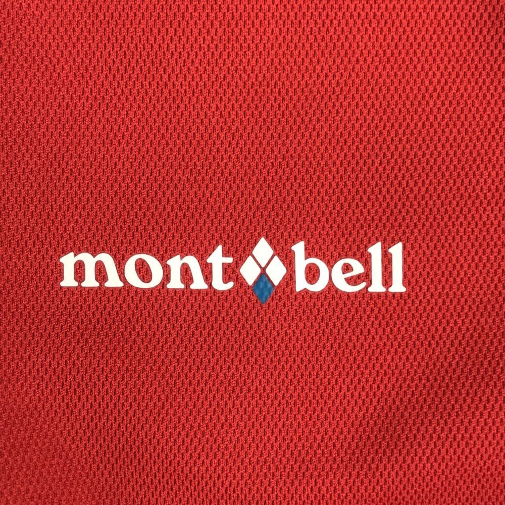 モンベル アウトドア 長袖 ハーフジップ Tシャツ L レッド mont-bell メンズ 240325_画像7